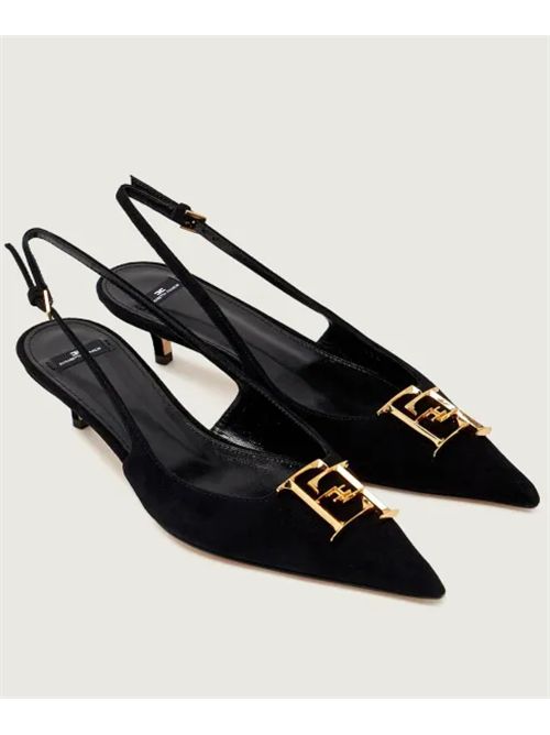 SUEDE SLINGBACK ELISABETTA FRANCHI | SA17L61E2110 nero